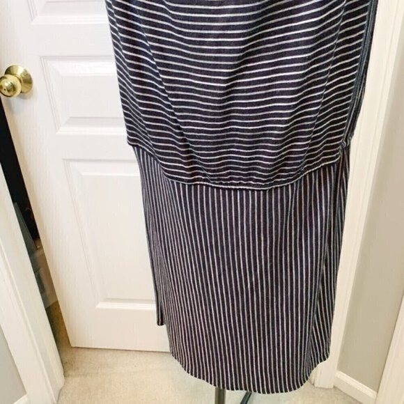 Derek Lam Drape Neck Drop Waist Sleeveless Casual Lightweight Dress - Picture 11 of 14